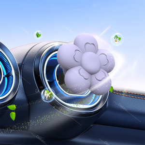 Silicone <strong>Car</strong> Air Freshener Vent <strong>Clip</strong> - BPA-Free Refillable Aromatherapy <strong>Diffuser</strong> Universal Fit for All Vehicles - Product Image 1