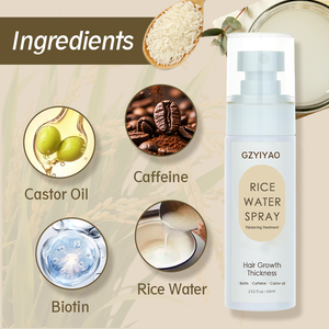 El fabricante protege el cuero cabelludo e hidrata la pérdida de reparación del cabello puntas abiertas crecimiento del cabello cuero cabelludo cabello arroz agua crecimiento Spray - Product Image 6