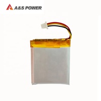 بطارية A&S Power AS553640 قابلة لإعادة الشحن من الدرجة A، 553640 3.7 فولت 850 مللي أمبير في الساعة، بطارية حالة صلبة للإلكترونيات الاستهلاكية والأجهزة الطبية