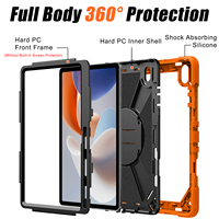 Housse de protection pour tablette à trois couches, coque en silicone PC avec support intégré pour Samsung Galaxy Tab S12 Plus d'entreprise