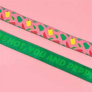 <span class=keywords><strong>Collar</strong></span> de perro mascota de poliéster impreso de doble cara de lujo con hebilla de Metal de liberación rápida etiquetas colgantes de cinta de estilo moderno - Product Image 5