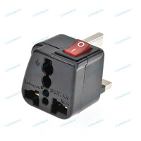 Adaptateur de prise universel vers prise britannique, multiprise avec interrupteur principal LED Wonpro WSA-7