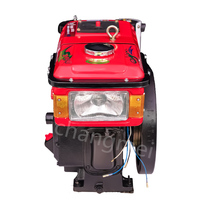 Moteur diesel monocylindre refroidi par eau de 8 CV de marque chinoise de premier plan avec démarrage électrique et boîte de vitesses pour bateau et navire