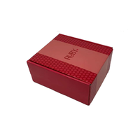 Eco Luxe Rouge A4 Holographique Brillant Logo 12x9x4 Pas Cher Abonnement Postal Mailer Boîtes d'Emballage Papier avec Feuille Spécifications