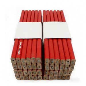 Lápices Planos de Madera de Tilo de 24 cm con Forma Cuadrada Personalizados para Carpintero, Lápiz de Construcción - Product Image 1