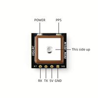 Module GPS miniature en plastique HGLRC M100 avec antenne en céramique intégrée pour avion RC, FPV Freestyle, drones longue portée, pièces DIY