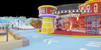 Parc d'attractions intérieur géant personnalisé, zones multi-thèmes, aire de jeux aquatique, bac à sable, piste de course pour Mega FEC Mall