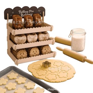 ชั้นวางขนมหวานไม้ 4 ชั้น ถอดประกอบได้ สำหรับโชว์เบเกอรี่ - Product Image 4