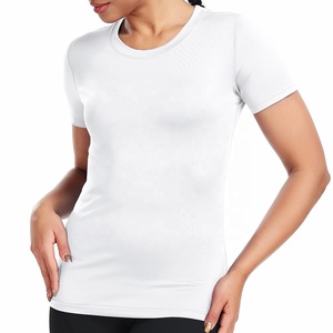 Dropshipping primavera peso ligero mujeres <span class=keywords><strong>Yoga</strong></span> Tops venta al por mayor ajuste <span class=keywords><strong>Yoga</strong></span> manga corta transpirable ejercicio correr Fitness camiseta - Product Image 2
