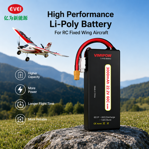 Batterie au lithium-ion solide à haute densité énergétique 6S 3000 mAh personnalisable en usine pour drones FPV UAV - Product Image 3