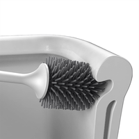 Vente chaude Conception de mur suspendu Installation sans poinçon Brosse de nettoyage de toilette de salle de bain NO.7614