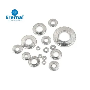 Rondelles à ressort plates et courbées personnalisées avec verrouillage dentaire, en fibre EPDM ondulée - Product Image 4