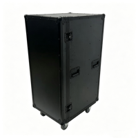 Boîte de rangement OEM entièrement noire avec 6 tiroirs en bois de 433*555*152 mm et un couvercle frontal