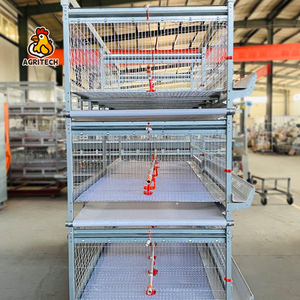 Bán Buôn 2025 Tự Động Gia Cầm Thiết Bị Nông Nghiệp Giá Rẻ Giá Gà Lồng Pin Hai Lớp Lồng Động Vật Lồng - Product Image 3