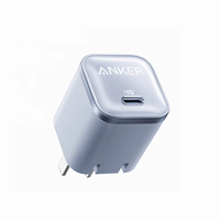 Pengisi Daya Anker Nano 45W Tipe C Pengisian Cepat Kompak dengan Colokan Lipat USB C untuk iPhone 16 Pro Max
