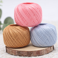 Fil à crocheter et à tricoter 100% coton mercerisé teint à la main, mélange doux et durable pour pulls, couvertures pour bébés, vente en gros