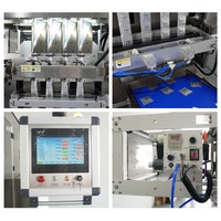 3-zijdige verzegeling volautomatische multi-lane machine voor het vullen en verpakken van kruiden-, elektrolyt- en fruit-sappoeder in zakjes met auger-vuller