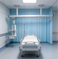 Hochey Medizinischer Deckenmontierter Krankenhaus-Gasturm mit DIN-Britischen Steckdosen, Doppelsteckdosen und Dreiseitiger Ablage