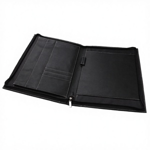 <b>A4</b> PU Leather Soft Bag Compendium Zip Portfolio <b>Folder</b> Briefcase - Product Image 2