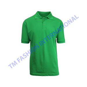 Camiseta de Golf de Punto Sólido con Diseño Personalizado, 100% Algodón, Logotipo Serigrafiado, Antiarrugas, Manga Corta, Casual para Hombre - Product Image 1