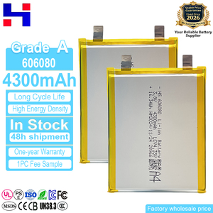 606080 3,8V 4300mAh 1C Entladungs-NCM-Batteriezelle OEM 1s3p 3S 4S 3,7V 8000mAh 3-Cell Lithium für Dell XPS Inspiron Alienware - Product Image 1