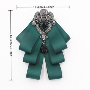 Broches de lazo de cinta de lujo para mujer Accesorio de ropa de moda Encanto para trajes de Dama - Product Image 6