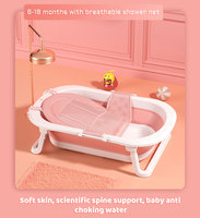 Vente chaude Nouveau-né Baignoire debout pliante portable en plastique de haute qualité