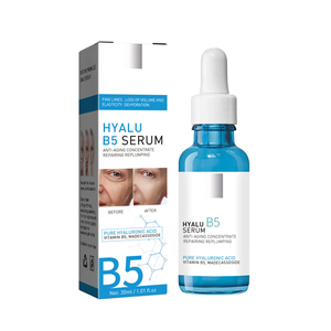 Sérum facial hydratant anti-âge et anti-rides à l'acide hyaluronique et à la vitamine <span class=keywords><strong>B5</strong></span>, personnalisé en usine, pour usage quotidien - Product Image 1