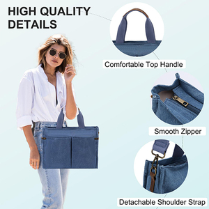 <span class=keywords><strong>Sac</strong></span> fourre-tout en toile personnalisé pour femmes <span class=keywords><strong>sac</strong></span> fourre-tout de travail robuste et décontracté pour enseignants <span class=keywords><strong>sac</strong></span> à main fourre-tout avec fermetures à glissière poches <span class=keywords><strong>sac</strong></span> à bandoulière à bandoulière - Product Image 4