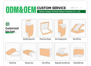 Caja de Pizza Rectangular de Dos Pisos con Logotipo Impreso Personalizado, Tamaño Grande, Cartón Ecológico Aislado, Materiales Reciclados para Llevar, <span class=keywords><strong>Sushi</strong></span> - Product Image 4