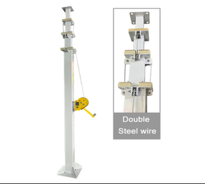 3-12M Tay tời Telescopic Cột Buồm LED telescoping ánh sáng tháp ánh sáng mast que dọc máy ảnh cực - Product Image 4