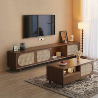 Meuble TV en bois, meuble de sol, salon, table basse, combo TV, rangement intégré, meuble minimaliste, mobilier de maison