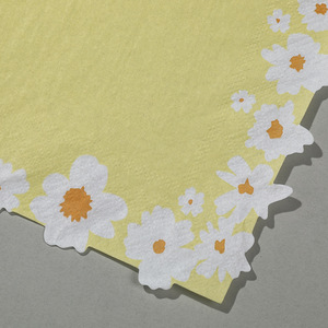 Printed Daisy Paper Napkins 330mm X 330mm For Birthday Parties And Events - Product Image 4