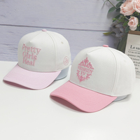 Gorra de Béisbol con Bordado 3D de Dos Tonos, Diseño Transpirable de 5 Paneles, Ligera, para Golf y Actividades al Aire Libre, con Logotipo Personalizado