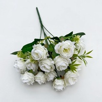 LUYI - Vente en gros de roses artificielles réalistes et écologiques en vrac, fleurs en soie violettes/bleues/roses/blanches/rouges pour fêtes et remises de diplômes