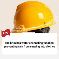 Casque de sécurité blanc réfléchissant en ABS avec visière à fentes pour la protection de la tête dans la construction industrielle