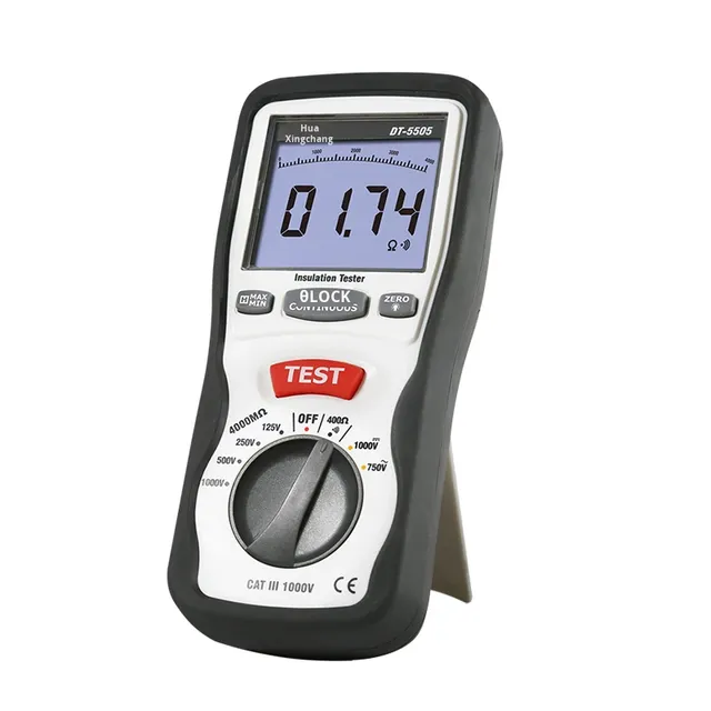 Cem High Accuracy Digital Insulation Meter for Measuring Resistance Model Dt-5500/5505