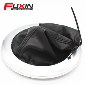 Housse de protection pour levier de vitesse Fuxin pour Renault Megane II 2002-2009, en cuir noir - Product Image 2