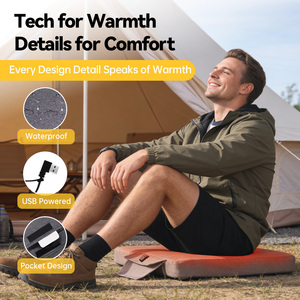 وسادة مقعد مربعة سميكة للغاية مقاومة للماء من البولي يوريثان، وسادة كرسي للتخييم في الهواء الطلق، وسادة أثاث الفناء، سهلة التنظيف - Product Image 5