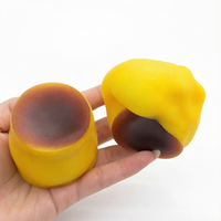 Mainan Squishy Puding Karamel TPR Renyah Lambat Mengembang Sensorik Fidget Pereda Stres Hadiah Buatan Tangan