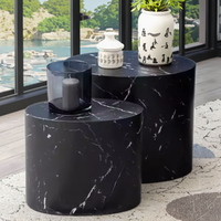 Nouveau design 3D autocollant de haute qualité pour meubles de maison Table basse ronde de style contemporain pour salon