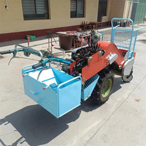 Diesel 12HP genggam berjalan di belakang traktor pemanen jagung kecil duduk batang jagung peralatan kembali - Product Image 3