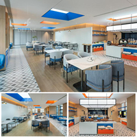Moderne Hotelmöbel Restaurant-Set Maßgefertigtes Esstisch-Stuhl-Set für Gewerbliche Gastronomie und Luxus-Café-Projekte