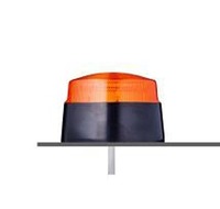 D118521004 AUER Signal strobe light, 12 V, orange lens, black housing, IP65, XB2 series