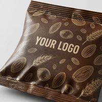 Pochettes personnalisées avec logo pour chips et snacks croustillants, idéales pour l'emballage de snacks en vrac pour la vente au détail.