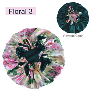 <span class=keywords><strong>Bonnet</strong></span> en satin double couche pour femme, prêt à être expédié de l'usine, pour dormir, bonnets réversibles, <span class=keywords><strong>bonnet</strong></span> soyeux, <span class=keywords><strong>bonnet</strong></span> pour cheveux, couleur unie - Product Image 3