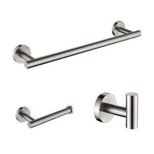 Juego de Accesorios de Baño Modernos de Acero Inoxidable Cromado, Toallero de Pared para Uso Doméstico - Product Image 1
