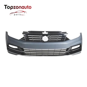 Paraurti Anteriore Topzonauto per VW <span class=keywords><strong>Passat</strong></span> <span class=keywords><strong>B8</strong></span> <span class=keywords><strong>2015</strong></span>-2019 OEM 561807217BGRU, Alta Qualità, Nero, Montaggio Diretto - Product Image 1