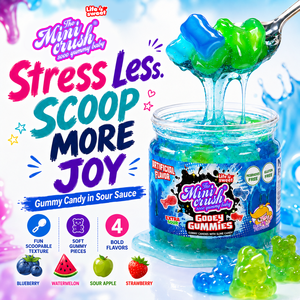 Nouveauté : Bonbons liquides Slime Gooey Gummy en pot, saveur fruitée, comestibles et sûrs, vente en gros personnalisée pour usines - Product Image 6