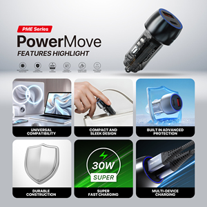 ที่ชาร์จในรถยนต์ Fantech PME302 แบบ <span class=keywords><strong>USB</strong></span> สำหรับโทรศัพท์มือถือ <span class=keywords><strong>iPhone</strong></span> ที่ชาร์จโทรศัพท์ในรถยนต์แบบพกพาขนาดเล็ก ชาร์จเร็ว รองรับ <span class=keywords><strong>USB</strong></span>-C - Product Image 2